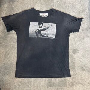 Roots of Fight Bruce Lee XXL Black Graphic Tee Shirt Warrior
